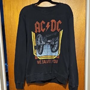 AC/DC Black and White Logo Sweatshirt